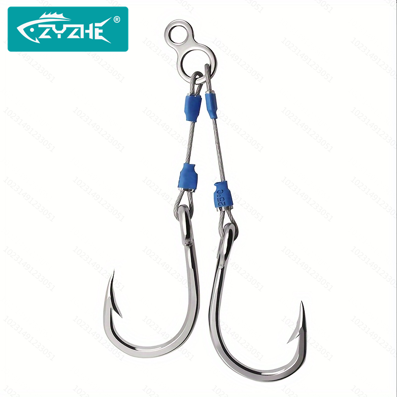 Fishing Hook Assortment - ZYZHE Çelik Tel Jig Yardımcı Kancası